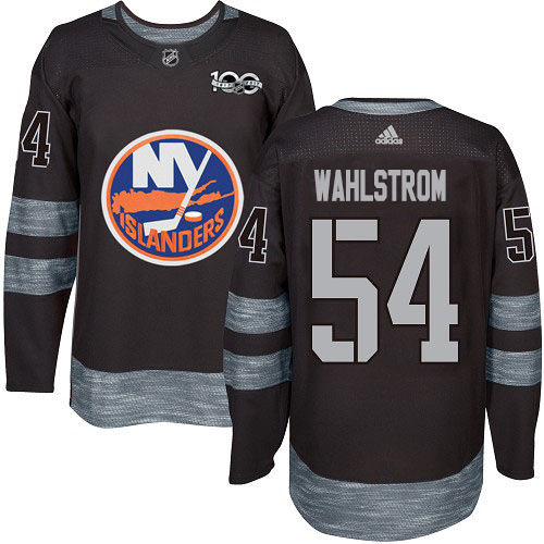 Adidas Islanders #54 Oliver Wahlstrom Black 1917-2017 100th Anniversary Stitched NHL Jersey Adidas Islanders #54 Oliver Wahlstrom Black 1917-2017 100th Anniversary Stitched NHL Jersey