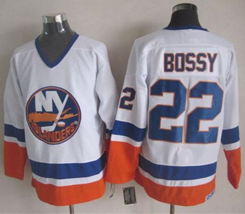 Islanders #22 Mike Bossy White CCM Throwback Stitched NHL Jersey Islanders #22 Mike Bossy White CCM Throwback Stitched NHL Jersey