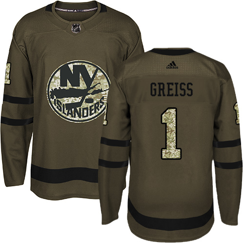 Adidas Islanders #1 Thomas Greiss Green Salute to Service Stitched NHL Jersey Adidas Islanders #1 Thomas Greiss Green Salute to Service Stitched NHL Jersey