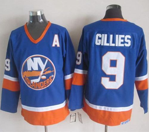 Islanders #9 Clark Gillies Baby Blue CCM Throwback Stitched NHL Jersey Islanders #9 Clark Gillies Baby Blue CCM Throwback Stitched NHL Jersey