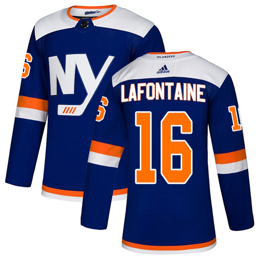 Adidas Islanders #16 Pat LaFontaine Blue Authentic Alternate Stitched NHL Jersey Adidas Islanders #16 Pat LaFontaine Blue Authentic Alternate Stitched NHL Jersey