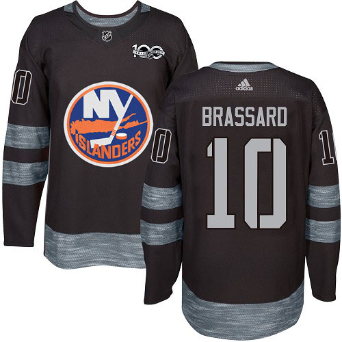 Adidas Islanders #10 Derek Brassard Black 1917-2017 100th Anniversary Stitched NHL Jersey