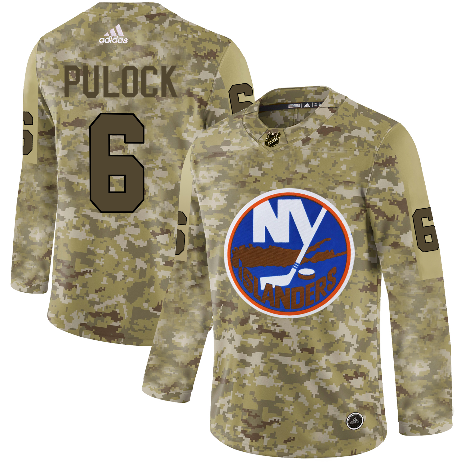 Adidas Islanders #6 Ryan Pulock Camo Authentic Stitched NHL Jersey Adidas Islanders #6 Ryan Pulock Camo Authentic Stitched NHL Jersey