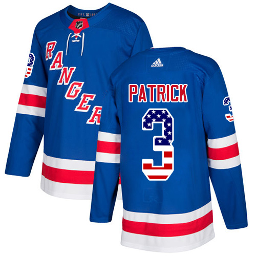 Adidas Rangers #3 James Patrick Royal Blue Home Authentic USA Flag Stitched NHL Jersey Adidas Rangers #3 James Patrick Royal Blue Home Authentic USA Flag Stitched NHL Jersey