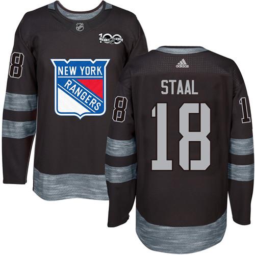 Adidas Rangers #18 Marc Staal Black 1917-2017 100th Anniversary Stitched NHL Jersey Adidas Rangers #18 Marc Staal Black 1917-2017 100th Anniversary Stitched NHL Jersey