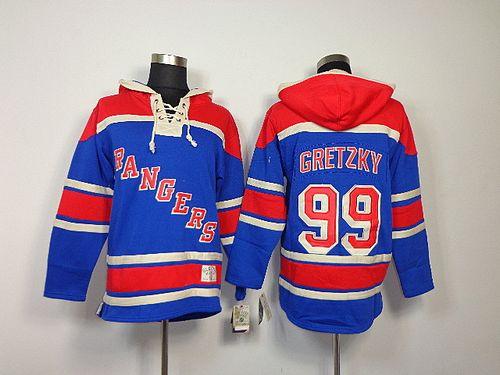 Rangers #99 Wayne Gretzky Blue Sawyer Hooded Sweatshirt Stitched NHL Jersey Rangers #99 Wayne Gretzky Blue Sawyer Hooded Sweatshirt Stitched NHL Jersey