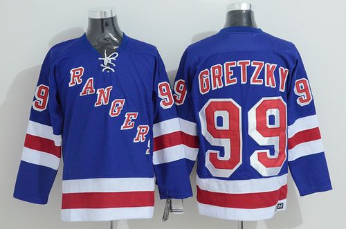 Rangers #99 Wayne Gretzky Stitched Blue CCM Throwback NHL Jersey Rangers #99 Wayne Gretzky Stitched Blue CCM Throwback NHL Jersey