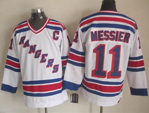 Rangers #11 Mark Messier White CCM Throwback Stitched NHL Jersey Rangers #11 Mark Messier White CCM Throwback Stitched NHL Jersey