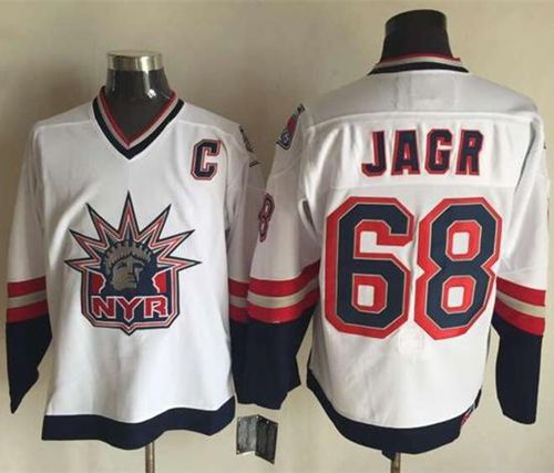 Rangers #68 Jaromir Jagr White CCM Statue of Liberty Stitched NHL Jersey Rangers #68 Jaromir Jagr White CCM Statue of Liberty Stitched NHL Jersey