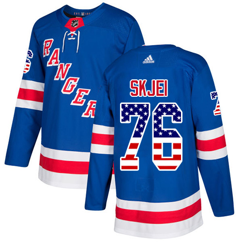 Adidas Rangers #76 Brady Skjei Royal Blue Home Authentic USA Flag Stitched NHL Jersey Adidas Rangers #76 Brady Skjei Royal Blue Home Authentic USA Flag Stitched NHL Jersey