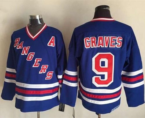 Rangers #9 Adam Graves Blue CCM Heroes of Hockey Alumni Stitched NHL Jersey Rangers #9 Adam Graves Blue CCM Heroes of Hockey Alumni Stitched NHL Jersey