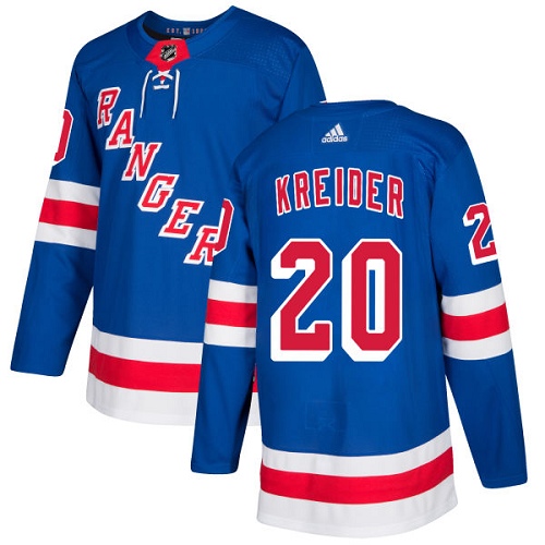 Adidas Rangers #20 Chris Kreider Royal Blue Home Authentic Stitched NHL Jersey Adidas Rangers #20 Chris Kreider Royal Blue Home Authentic Stitched NHL Jersey