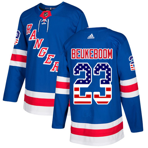 Adidas Rangers #23 Jeff Beukeboom Royal Blue Home Authentic USA Flag Stitched NHL Jersey Adidas Rangers #23 Jeff Beukeboom Royal Blue Home Authentic USA Flag Stitched NHL Jersey