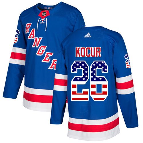Adidas Rangers #26 Joe Kocur Royal Blue Home Authentic USA Flag Stitched NHL Jersey Adidas Rangers #26 Joe Kocur Royal Blue Home Authentic USA Flag Stitched NHL Jersey