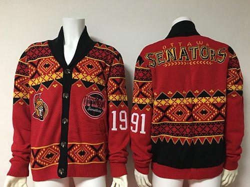 Ottawa Senators Red Men's NHL Ugly Sweater Ottawa Senators Red Men's NHL Ugly Sweater