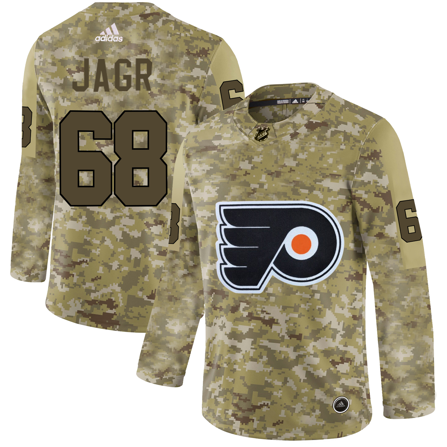 Adidas Flyers #68 Jaromir Jagr Camo Authentic Stitched NHL Jersey Adidas Flyers #68 Jaromir Jagr Camo Authentic Stitched NHL Jersey