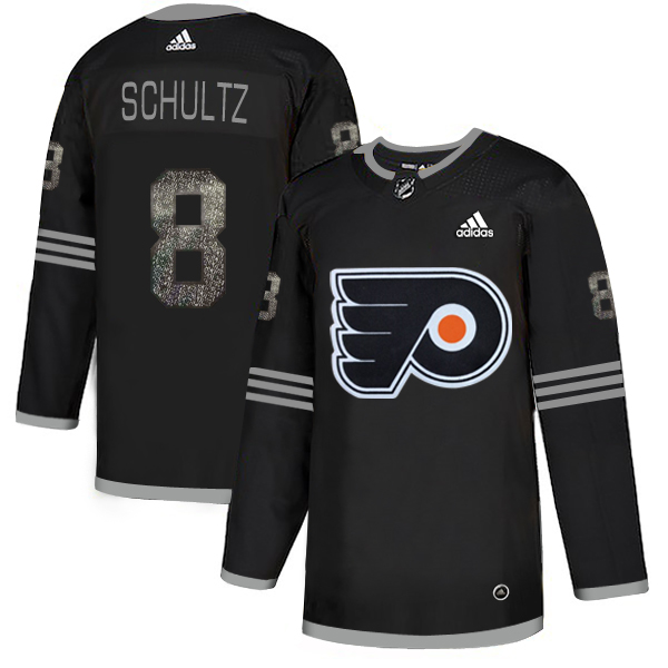 Adidas Flyers #8 Dave Schultz Black Authentic Classic Stitched NHL Jersey Adidas Flyers #8 Dave Schultz Black Authentic Classic Stitched NHL Jersey