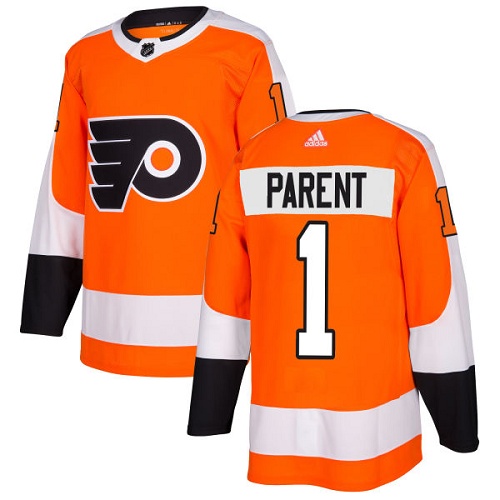Adidas Flyers #1 Bernie Parent Orange Home Authentic Stitched NHL Jersey Adidas Flyers #1 Bernie Parent Orange Home Authentic Stitched NHL Jersey