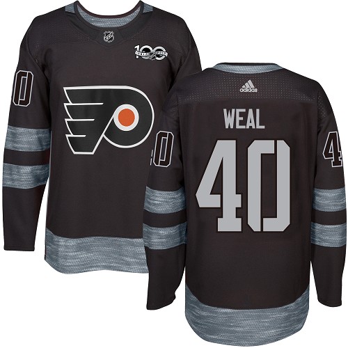 Adidas Flyers #40 Jordan Weal Black 1917-2017 100th Anniversary Stitched NHL Jersey Adidas Flyers #40 Jordan Weal Black 1917-2017 100th Anniversary Stitched NHL Jersey