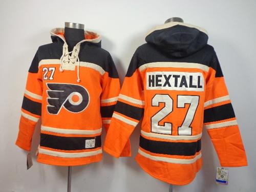 Flyers #27 Ron Hextall Orange Sawyer Hooded Sweatshirt Stitched NHL Jersey Flyers #27 Ron Hextall Orange Sawyer Hooded Sweatshirt Stitched NHL Jersey
