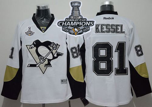 Penguins #81 Phil Kessel White Away 2017 Stanley Cup Finals Champions Stitched NHL Jersey Penguins #81 Phil Kessel White Away 2017 Stanley Cup Finals Champions Stitched NHL Jersey