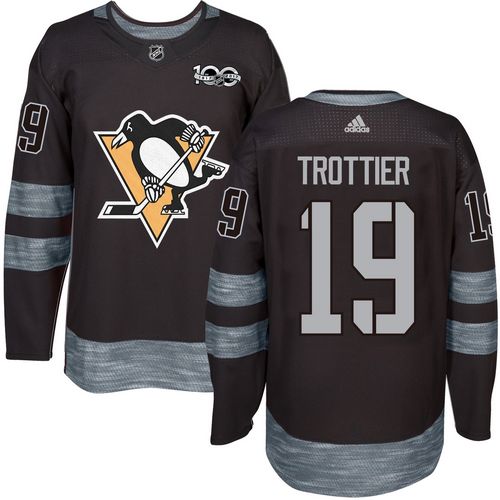 Adidas Penguins #19 Bryan Trottier Black 1917-2017 100th Anniversary Stitched NHL Jersey Adidas Penguins #19 Bryan Trottier Black 1917-2017 100th Anniversary Stitched NHL Jersey