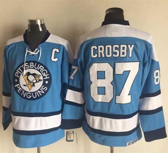 Penguins #87 Sidney Crosby Blue Alternate CCM Throwback Stitched NHL Jersey Penguins #87 Sidney Crosby Blue Alternate CCM Throwback Stitched NHL Jersey