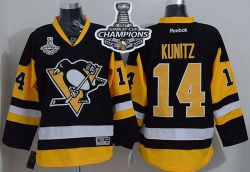 Penguins #14 Chris Kunitz Black Alternate 2017 Stanley Cup Finals Champions Stitched NHL Jersey Penguins #14 Chris Kunitz Black Alternate 2017 Stanley Cup Finals Champions Stitched NHL Jersey