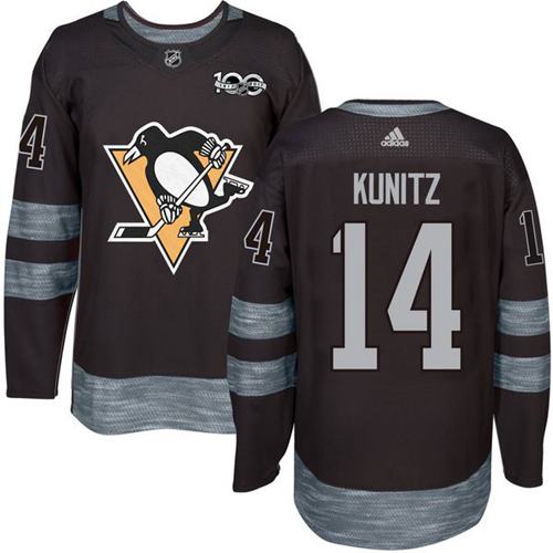 Adidas Penguins #14 Chris Kunitz Black 1917-2017 100th Anniversary Stitched NHL Jersey Adidas Penguins #14 Chris Kunitz Black 1917-2017 100th Anniversary Stitched NHL Jersey