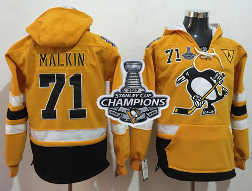 Penguins #71 Evgeni Malkin Gold Sawyer Hooded Sweatshirt 2017 Stadium Series Stanley Cup Finals Champions Stitched NHL Jersey Penguins #71 Evgeni Malkin Gold Sawyer Hooded Sweatshirt 2017 Stadium Series Stanley Cup Finals Champions Stitched NHL Jersey