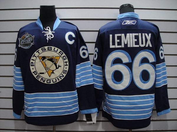 Penguins #66 Mario Lemieux Stitched Dark Blue 2011 Winter Classic Vintage NHL Jersey Penguins #66 Mario Lemieux Stitched Dark Blue 2011 Winter Classic Vintage NHL Jersey