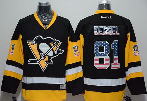 Penguins #81 Phil Kessel Black Alternate USA Flag Fashion Stitched NHL Jersey Penguins #81 Phil Kessel Black Alternate USA Flag Fashion Stitched NHL Jersey