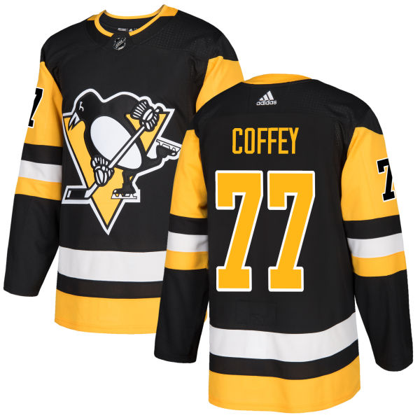 Adidas Penguins #77 Paul Coffey Black Home Authentic Stitched NHL Jersey Adidas Penguins #77 Paul Coffey Black Home Authentic Stitched NHL Jersey