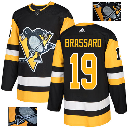 Adidas Penguins #19 Derick Brassard Black Home Authentic Fashion Gold Stitched NHL Jersey Adidas Penguins #19 Derick Brassard Black Home Authentic Fashion Gold Stitched NHL Jersey