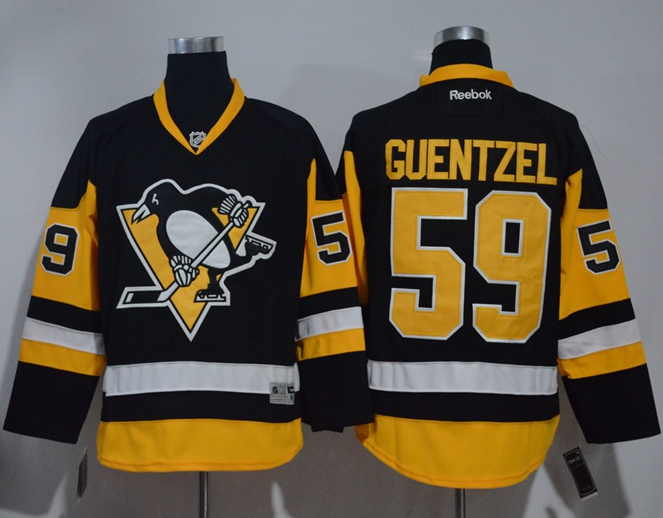 Penguins #59 Jake Guentzel Black Alternate Stitched NHL Jersey Penguins #59 Jake Guentzel Black Alternate Stitched NHL Jersey