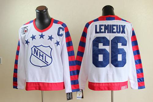 Penguins #66 Mario Lemieux White All Star CCM Throwback 75TH Stitched NHL Jersey Penguins #66 Mario Lemieux White All Star CCM Throwback 75TH Stitched NHL Jersey