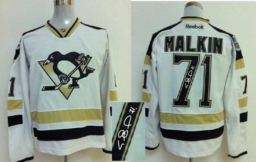 Penguins #71 Evgeni Malkin White 2014 Stadium Series Autographed Stitched NHL Jersey Penguins #71 Evgeni Malkin White 2014 Stadium Series Autographed Stitched NHL Jersey