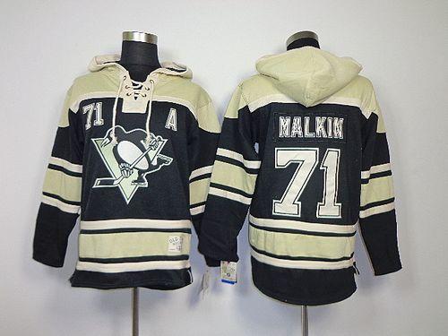 Penguins #71 Evgeni Malkin Black Sawyer Hooded Sweatshirt Stitched NHL Jersey Penguins #71 Evgeni Malkin Black Sawyer Hooded Sweatshirt Stitched NHL Jersey