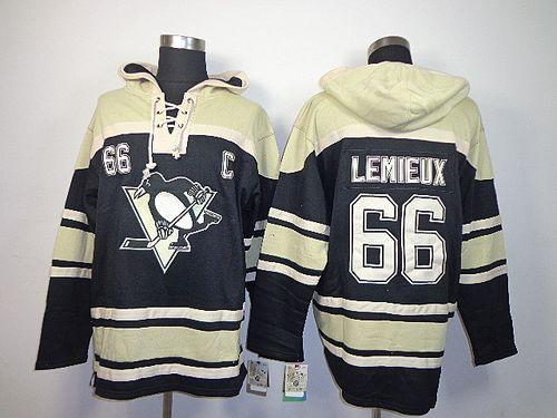 Penguins #66 Mario Lemieux Black Sawyer Hooded Sweatshirt Stitched NHL Jersey Penguins #66 Mario Lemieux Black Sawyer Hooded Sweatshirt Stitched NHL Jersey