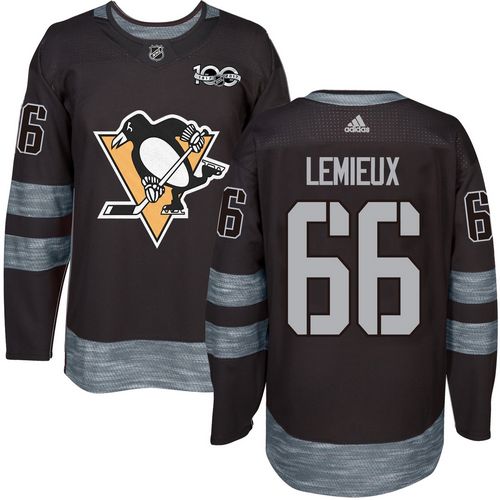 Adidas Penguins #66 Mario Lemieux Black 1917-2017 100th Anniversary Stitched NHL Jersey Adidas Penguins #66 Mario Lemieux Black 1917-2017 100th Anniversary Stitched NHL Jersey