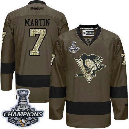 Penguins #7 Paul Martin Green Salute to Service 2017 Stanley Cup Finals Champions Stitched NHL Jersey Penguins #7 Paul Martin Green Salute to Service 2017 Stanley Cup Finals Champions Stitched NHL Jersey