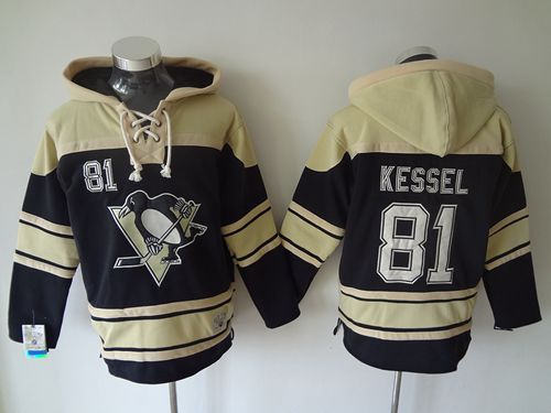Penguins #81 Phil Kessel Black Sawyer Hooded Sweatshirt Stitched NHL Jersey Penguins #81 Phil Kessel Black Sawyer Hooded Sweatshirt Stitched NHL Jersey