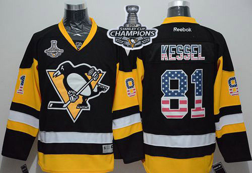 Penguins #81 Phil Kessel Black Alternate USA Flag Fashion 2017 Stanley Cup Finals Champions Stitched NHL Jersey Penguins #81 Phil Kessel Black Alternate USA Flag Fashion 2017 Stanley Cup Finals Champions Stitched NHL Jersey