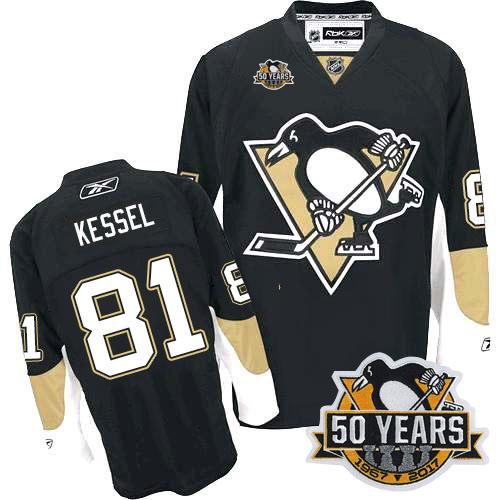 Penguins #81 Phil Kessel Black Home 50th Anniversary Stitched NHL Jersey Penguins #81 Phil Kessel Black Home 50th Anniversary Stitched NHL Jersey