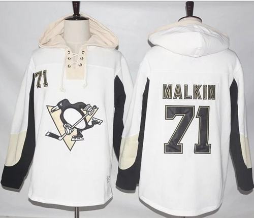 Penguins #71 Evgeni Malkin White Pullover Hoodie Stitched NHL Jersey Penguins #71 Evgeni Malkin White Pullover Hoodie Stitched NHL Jersey