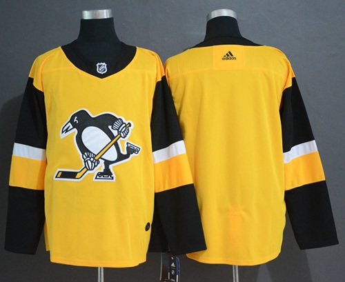 Adidas Penguins Blank Gold Alternate Authentic Stitched NHL Jersey Adidas Penguins Blank Gold Alternate Authentic Stitched NHL Jersey