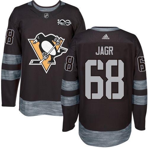Adidas Penguins #68 Jaromir Jagr Black 1917-2017 100th Anniversary Stitched NHL Jersey Adidas Penguins #68 Jaromir Jagr Black 1917-2017 100th Anniversary Stitched NHL Jersey