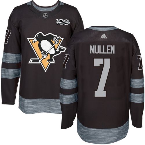Adidas Penguins #7 Joe Mullen Black 1917-2017 100th Anniversary Stitched NHL Jersey Adidas Penguins #7 Joe Mullen Black 1917-2017 100th Anniversary Stitched NHL Jersey