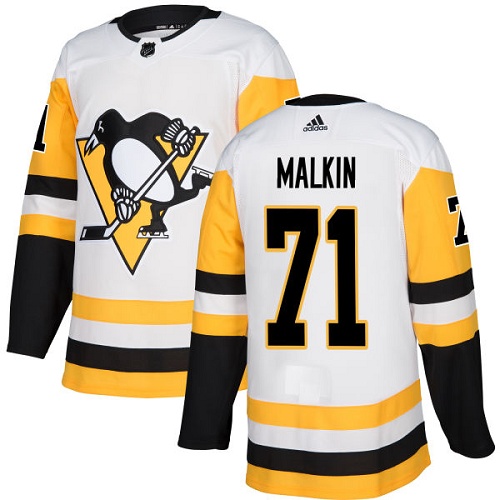 Adidas Penguins #71 Evgeni Malkin White Road Authentic Stitched NHL Jersey Adidas Penguins #71 Evgeni Malkin White Road Authentic Stitched NHL Jersey