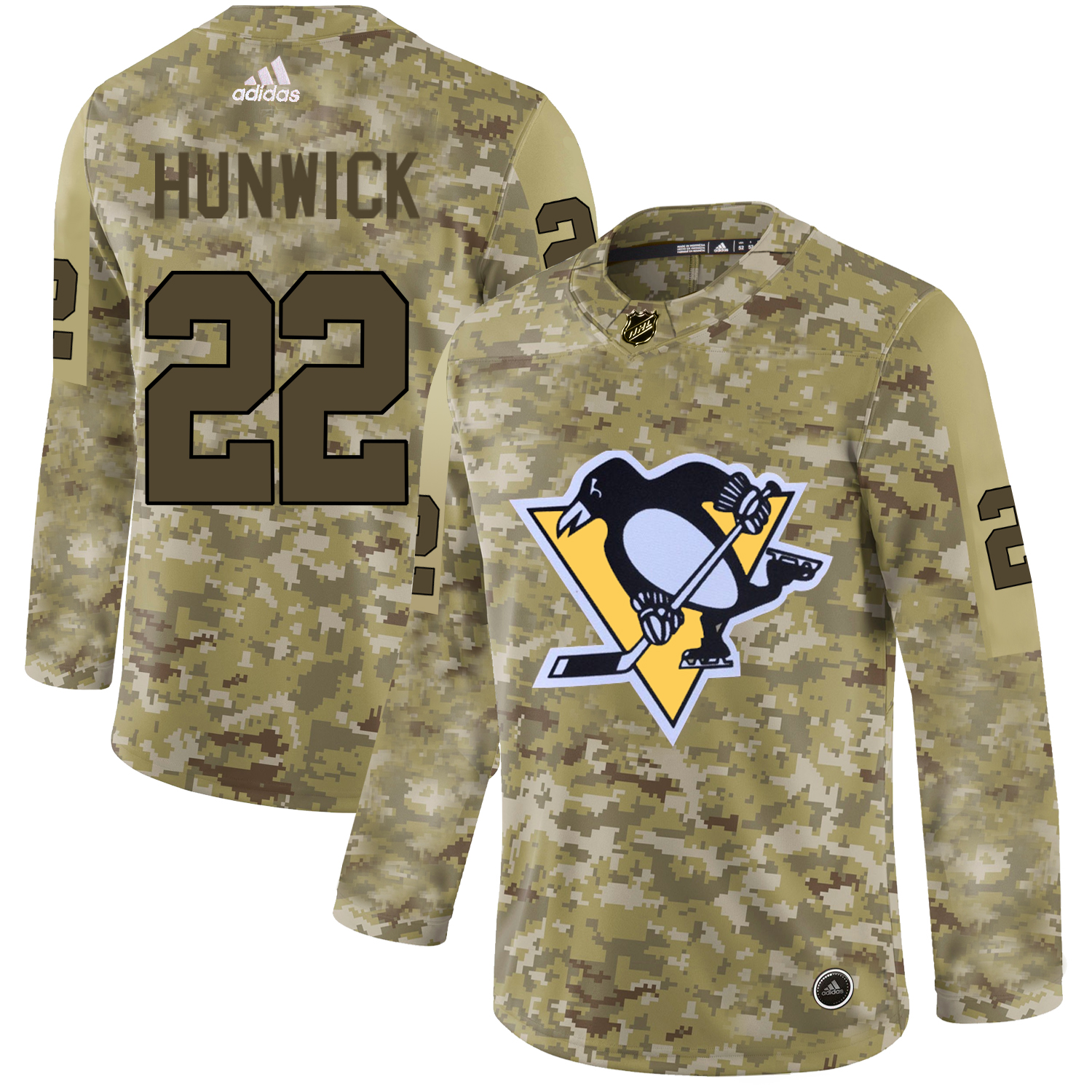 Adidas Penguins #22 Matt Hunwick Camo Authentic Stitched NHL Jersey Adidas Penguins #22 Matt Hunwick Camo Authentic Stitched NHL Jersey